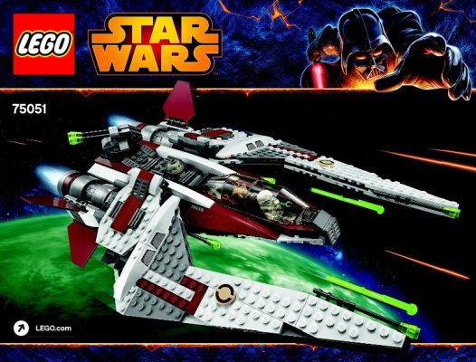 Building Instructions - LEGO - Star Wars - 75051 - Jedi™ Scout Fighter: Page 1