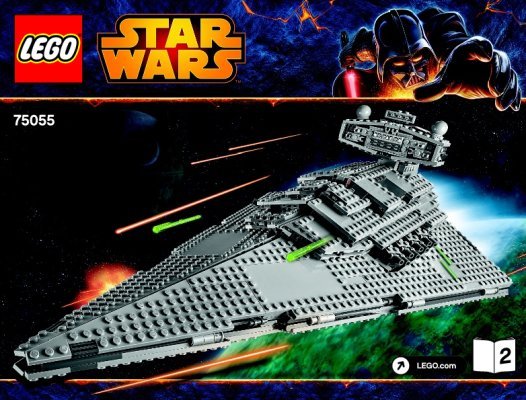 Building Instructions - LEGO - Star Wars - 75055 - Imperial Star Destroyer™: Page 1