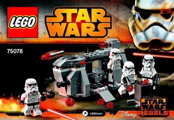 Building Instructions - LEGO - Star Wars - 75078 - Imperial Troop Transport: Page 1