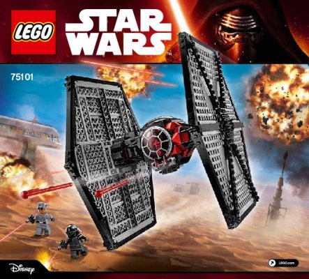 Building Instructions - LEGO - Star Wars - 75101 - First Order Special Forces TIE fighter™: Page 1