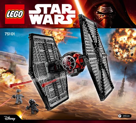 Building Instructions - LEGO - Star Wars - 75101 - First Order Special Forces TIE fighter™: Page 1