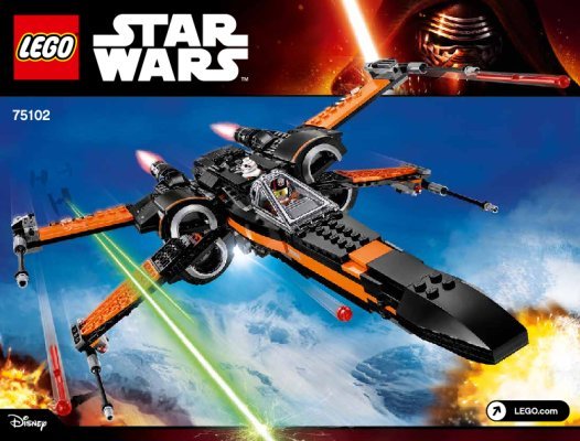 Building Instructions - LEGO - Star Wars - 75102 - Poe's X-Wing Fighter™: Page 1