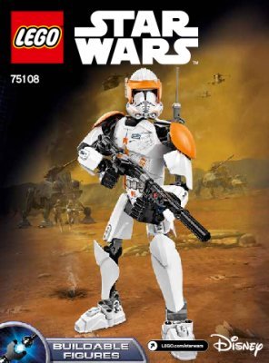 Building Instructions - LEGO - Star Wars - 75108 - Clone Commander Cody™: Page 1