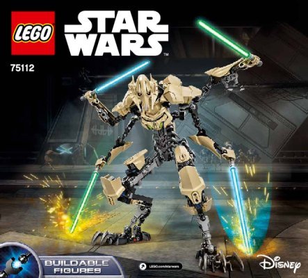 Building Instructions - LEGO - Star Wars - 75112 - General Grievous™: Page 1