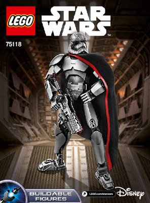 Building Instructions - LEGO - Star Wars - 75118 - Captain Phasma™: Page 1