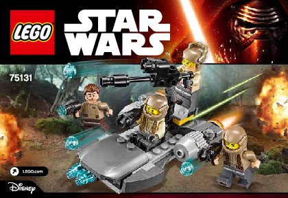 Building Instructions - LEGO - Star Wars - 75131 - Resistance Trooper Battle Pack: Page 1