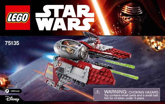 Building Instructions - LEGO - Star Wars - 75135 - Obi-Wan’s Jedi Interceptor™: Page 1