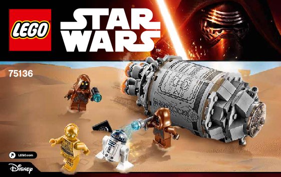 Building Instructions - LEGO - Star Wars - 75136 - Droid™ Escape Pod: Page 1