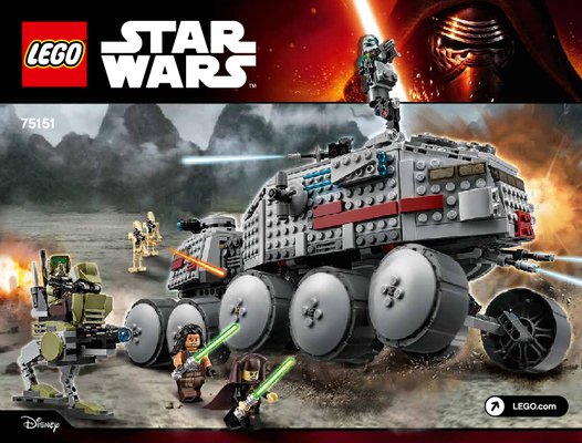 Building Instructions - LEGO - Star Wars - 75151 - Clone Turbo Tank™: Page 1