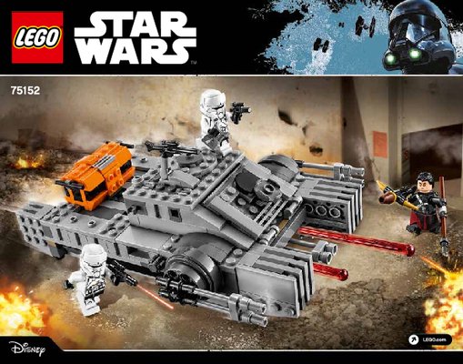 Building Instructions - LEGO - Star Wars - 75152 - Imperial Assault Hovertank™: Page 1