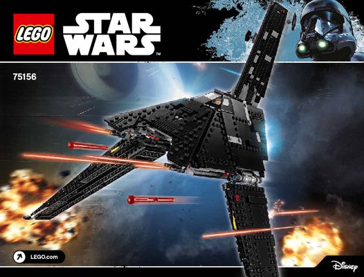 Building Instructions - LEGO - Star Wars - 75156 - Krennic's Imperial Shuttle: Page 1