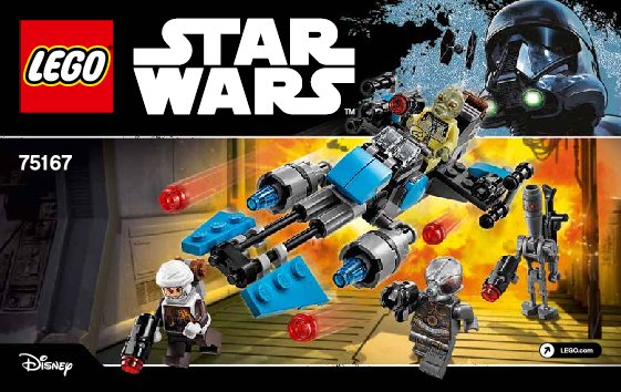 Building Instructions - LEGO - Star Wars - 75167 - Bounty Hunter Speeder Bike™ Battle Pack: Page 1