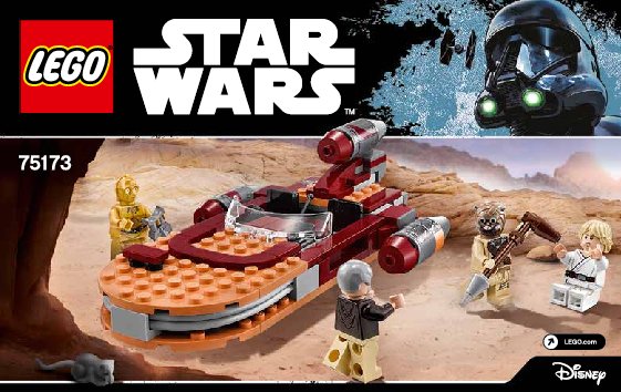 Building Instructions - LEGO - Star Wars - 75173 - Luke's Landspeeder™: Page 1