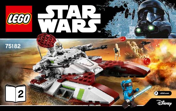 Building Instructions - LEGO - Star Wars - 75182 - Republic Fighter Tank™: Page 1