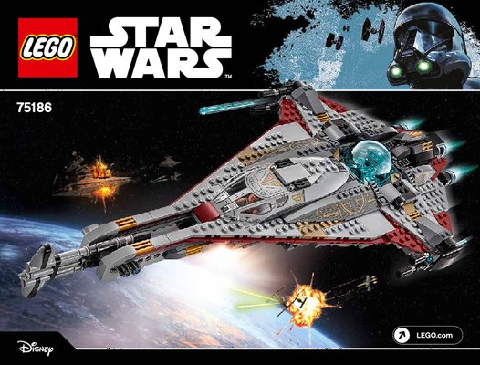 Building Instructions - LEGO - Star Wars - 75186 - The Arrowhead: Page 1