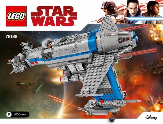 Building Instructions LEGO Star Wars 75188 Resistance Bomber