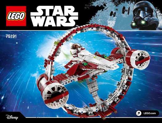 Building Instructions - LEGO - Star Wars - 75191 - Jedi Starfighter™ With Hyperdrive: Page 1