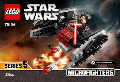 Building Instructions - LEGO - Star Wars - 75196 - A-Wing™ vs. TIE Silencer™ Microfighters: Page 1