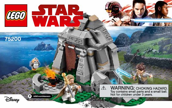 Building Instructions - LEGO - Star Wars - 75200 - Ahch-To Island™ Training: Page 1