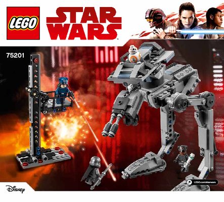 Building Instructions - LEGO - Star Wars - 75201 - First Order AT-ST™: Page 1