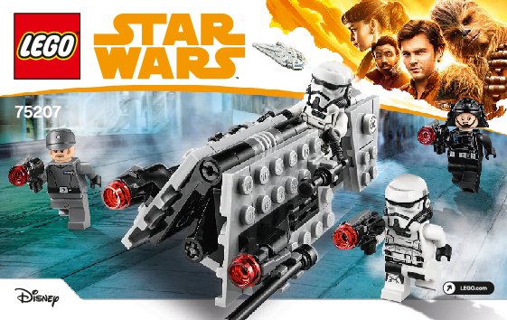 Building Instructions - LEGO - Star Wars - 75207 - Imperial Patrol Battle Pack: Page 1