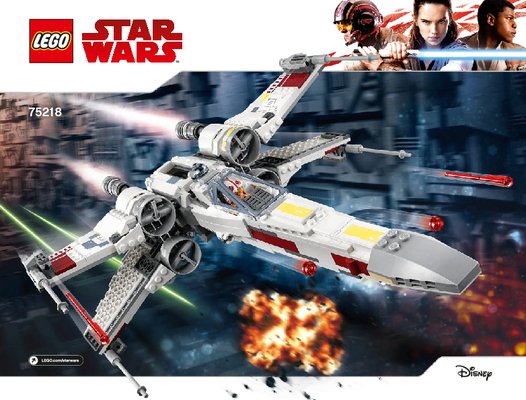 Building Instructions - LEGO - 75218 - X-Wing Starfighter™: Page 1