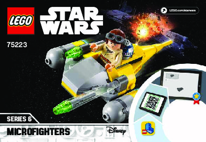 Building Instructions - LEGO - 75223 - Naboo Starfighter™ Microfighter: Page 1