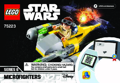 Building Instructions - LEGO - 75223 - Naboo Starfighter™ Microfighter: Page 1