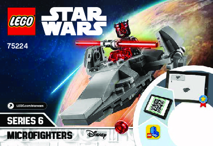 Building Instructions - LEGO - 75224 - Sith Infiltrator™ Microfighter: Page 1