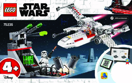 Building Instructions - LEGO - 75235 - X-Wing Starfighter™ Trench Run: Page 1