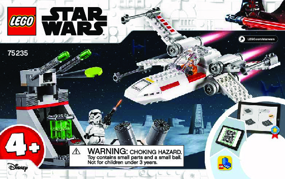 Building Instructions - LEGO - 75235 - X-Wing Starfighter™ Trench Run: Page 1