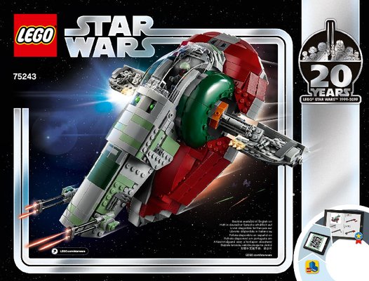 Building Instructions - LEGO - 75243 - Slave l™ – 20th Anniversary Edition: Page 1