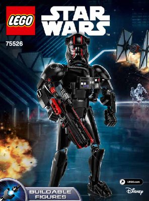 Building Instructions - LEGO - Star Wars - 75526 - Elite TIE Fighter Pilot™: Page 1