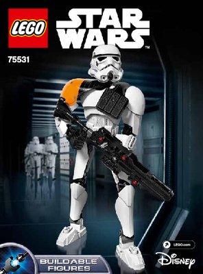 Building Instructions - LEGO - Star Wars - 75531 - Stormtrooper™ Commander: Page 1