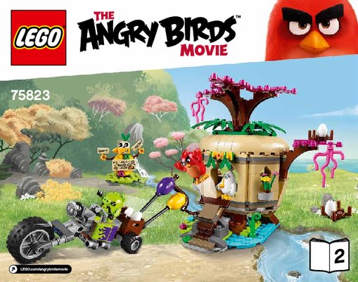 Building Instructions - LEGO - Angry Birds - 75823 - Bird Island Egg Heist: Page 1