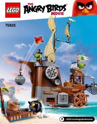 Building Instructions - LEGO - Angry Birds - 75825 - Piggy Pirate Ship: Page 1