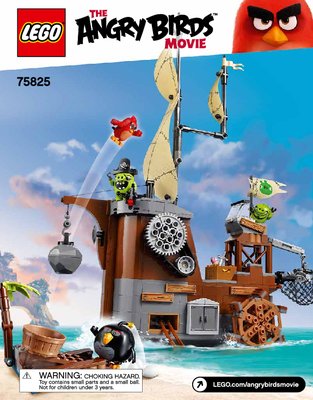 Building Instructions - LEGO - Angry Birds - 75825 - Piggy Pirate Ship: Page 1