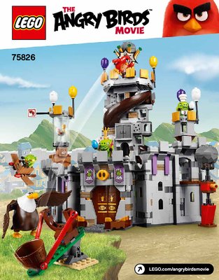 Building Instructions - LEGO - Angry Birds - 75826 - King Pig's Castle: Page 1