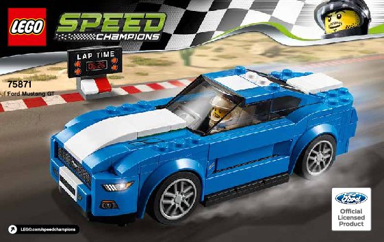 Building Instructions - LEGO - Speed Champions - 75871 - Ford Mustang GT: Page 1