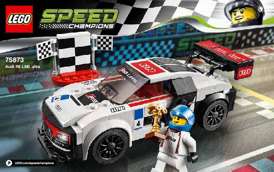 Building Instructions - LEGO - Speed Champions - 75873 - Audi R8 LMS ultra: Page 1