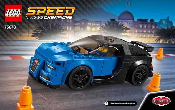 Building Instructions - LEGO - Speed Champions - 75878 - Bugatti Chiron: Page 1