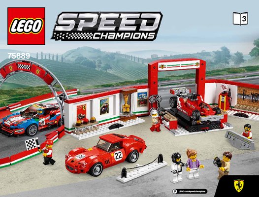 Building Instructions - LEGO - Speed Champions - 75889 - Ferrari Ultimate Garage: Page 1