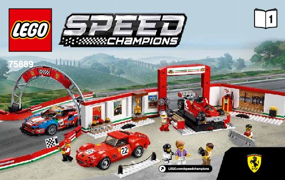 Building Instructions - LEGO - Speed Champions - 75889 - Ferrari Ultimate Garage: Page 1