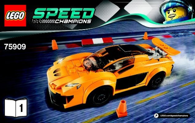 Building Instructions - LEGO - Speed Champions - 75909 - McLaren P1™: Page 1