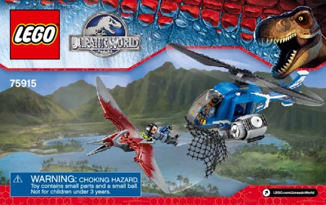 Building Instructions - LEGO - Jurassic World - 75915 - Pteranodon Capture: Page 1