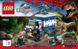 Building Instructions - LEGO - Jurassic World - 75917 - Raptor Rampage: Page 1