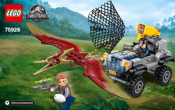 Building Instructions - LEGO - Jurassic World - 75926 - Pteranodon Chase: Page 1