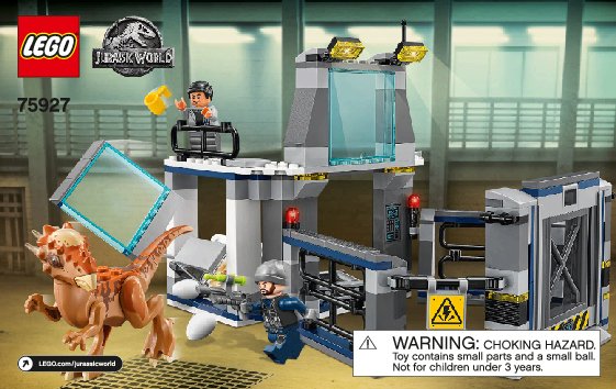 Building Instructions - LEGO - Jurassic World - 75927 - Stygimoloch Breakout: Page 1