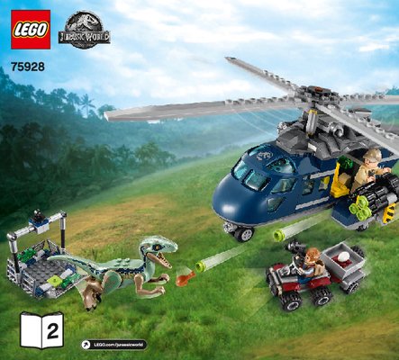 Jurassic park best sale lego helicopter instructions