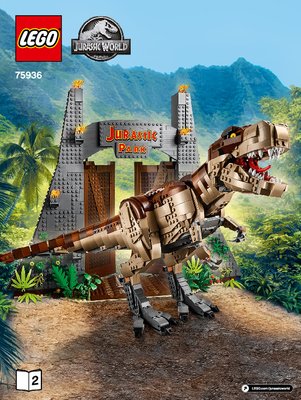 Building Instructions - LEGO - 75936 - Jurassic Park: T. rex Rampage: Page 1